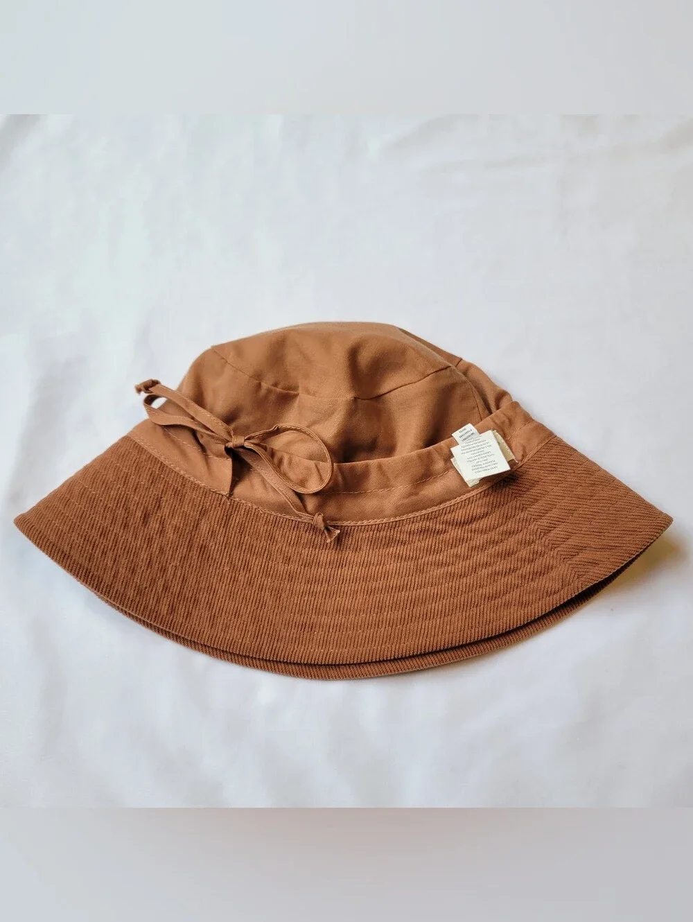 Universal Thread Burnt Orange Bucket Hat Embroidered Rabbit Corduroy One Size